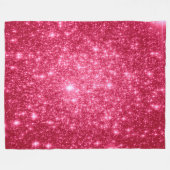 Couverture en polaire Hot Rose Stars (Devant (Horizontal))