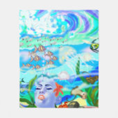 Couverture en polaire Imaginaire Aqua (Devant)