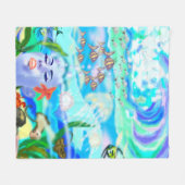 Couverture en polaire Imaginaire Aqua (Devant (Horizontal))