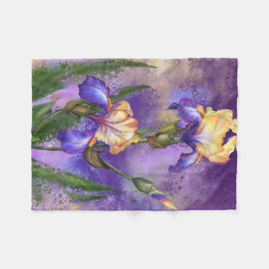 Couverture en polaire Irises (Devant (Horizontal))
