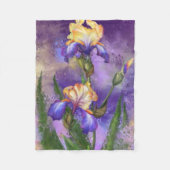 Couverture en polaire Irises (Devant)