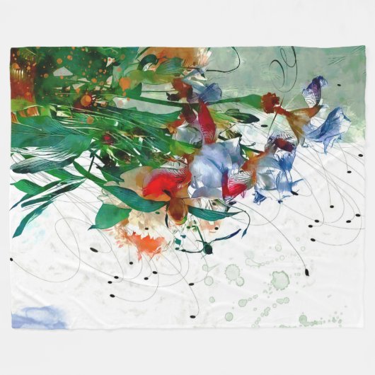 Couverture en polaire Irises (Devant (Horizontal))