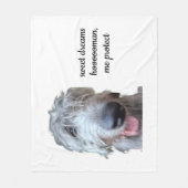 Couverture en polaire Irish Wolfhound – Douces Rêv (Devant)