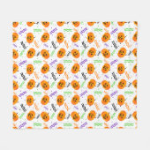 Couverture en polaire Jack-O'-Lanterns (Devant (Horizontal))