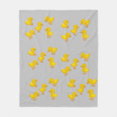 Couverture en polaire Jaune Chicks (Devant)