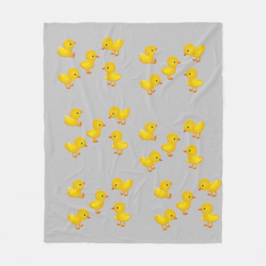 Couverture en polaire Jaune Chicks (Devant)