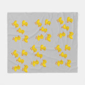 Couverture en polaire Jaune Chicks (Devant (Horizontal))