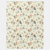 Couverture en polaire jaune, grande 60 po x 80 po (Devant)