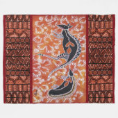 Couverture en polaire Kangaroo & Echidna (Devant (Horizontal))