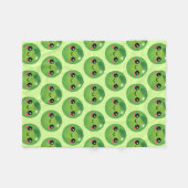 Couverture en polaire Kawaii Pea (Devant (Horizontal))