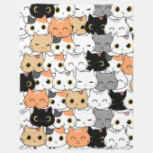 Couverture en polaire Kitty Wall 60x80 (Devant)