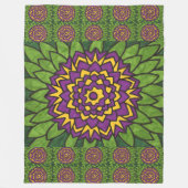 Couverture en polaire Lotus Fleur (Devant)