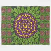 Couverture en polaire Lotus Fleur (Devant (Horizontal))