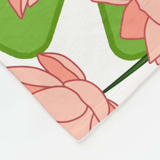 Couverture en polaire Lotus Fleurs (Coin)