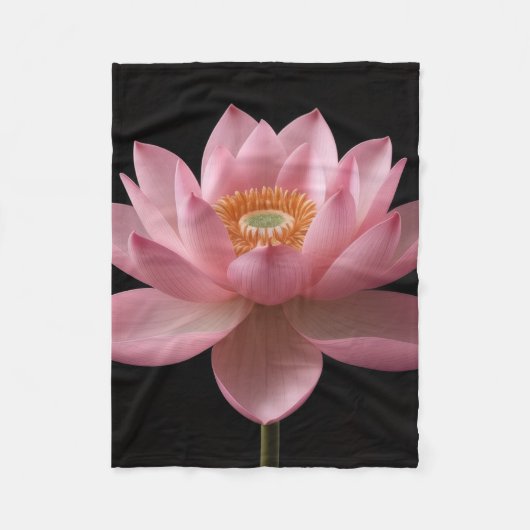 Couverture en polaire (Lotus rose) (Devant)