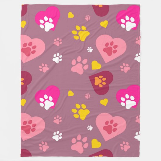 Couverture en polaire Luv Pawz 60x80 (Devant)