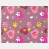 Couverture en polaire Luv Pawz 60x80 (Devant (Horizontal))