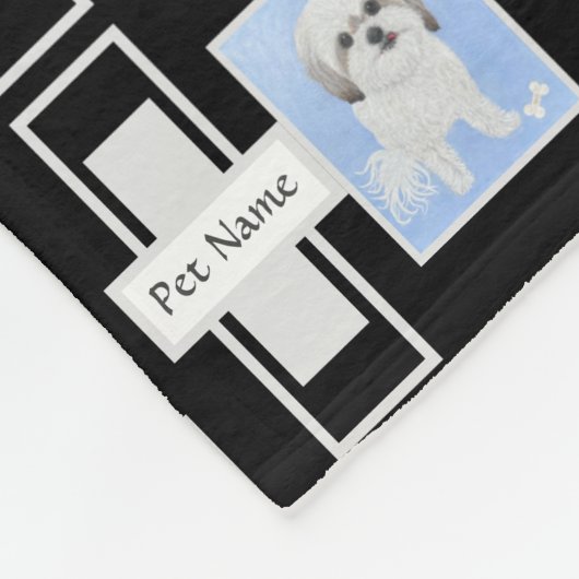 Couverture en polaire Malshi avec texte (Coin)