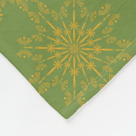 Couverture en polaire Mandala Avocado Retro (3 dim (Coin)