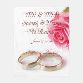 couverture en polaire mariage (Devant)