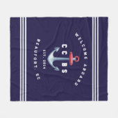 Couverture en polaire marine (Devant (Horizontal))