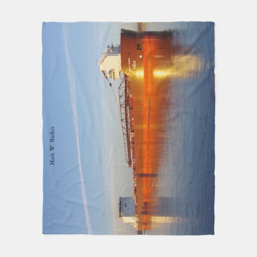 Couverture en polaire Mark W. Barker (Devant)