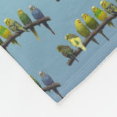 Couverture en polaire (mélange bleu ciel) (Coin)