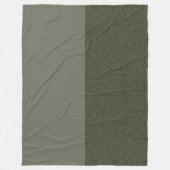 Couverture en polaire moderne Moss Green Split (Devant)