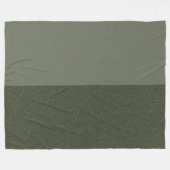 Couverture en polaire moderne Moss Green Split (Devant (Horizontal))
