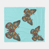 Couverture en polaire monarque ukrainienne (Devant (Horizontal))