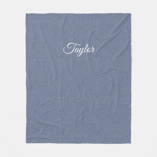Couverture en polaire monogramme (Devant)