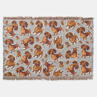 Couverture en polaire Motif Dachshund Chien