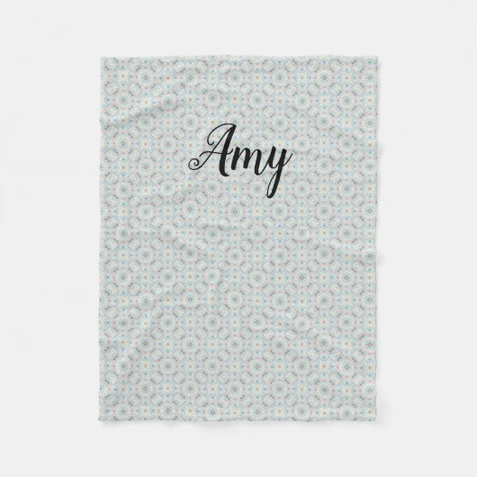 Couverture en polaire Motif de coquillages personn (Devant)