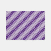 Couverture en polaire - Motif de Jacquard diagonal (Devant (Horizontal))
