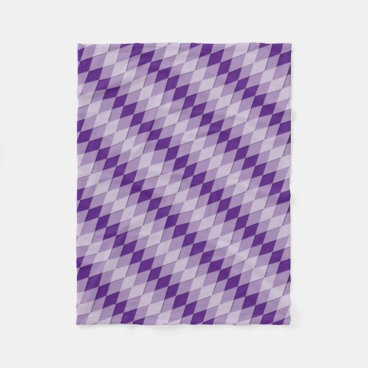 Couverture en polaire - Motif de Jacquard diagonal (Devant)