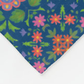 Couverture en polaire Motif Faux Patchwork Rangoli (Coin)