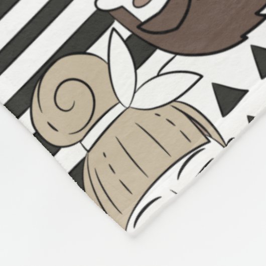 Couverture en polaire Motif Hipster (Coin)