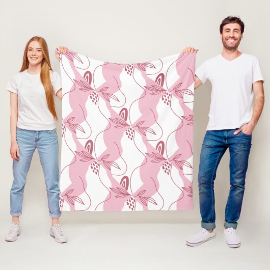 Couverture en polaire Motif minimaliste (En situation)