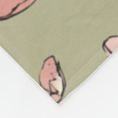 Couverture en polaire Motif Peony à main (Coin)