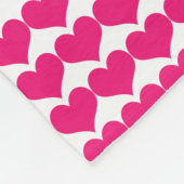 Couverture en polaire Motif Rose Coeurs mignons (Coin)
