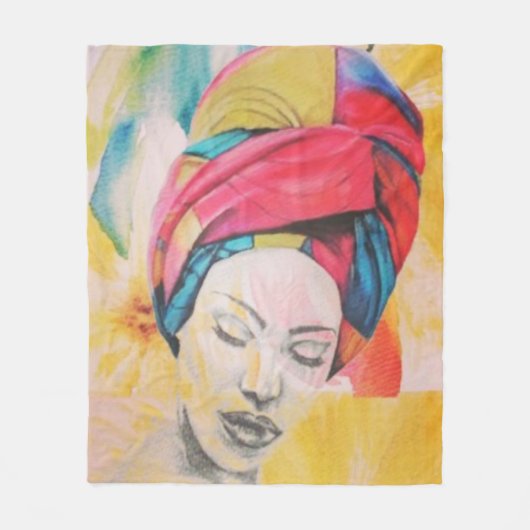 Couverture en polaire moyenne QUÉENIFICENT (50x60) (Devant)