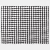 Couverture en polaire noire et blanche (Devant (Horizontal))