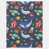 Couverture en polaire Ocean Sleep 60x80 (Devant)