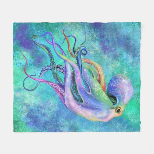 Couverture en polaire octopus (Devant (Horizontal))