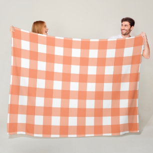 Couverture en polaire orange 60x80