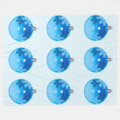 Couverture en polaire ornementale bleue (Devant (Horizontal))