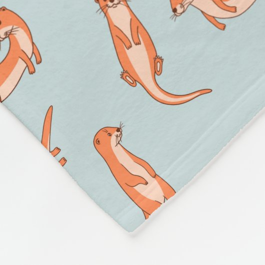 Couverture en polaire Otter Pups (Coin)