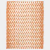 Couverture en polaire ovale rétro - Look en terre (Devant)