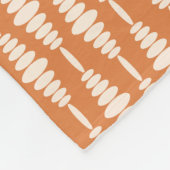 Couverture en polaire ovale rétro - Look en terre (Coin)