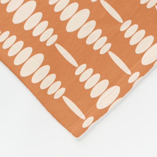 Couverture en polaire ovale rétro - Look en terre (Coin)